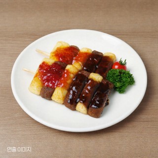 갈떡꼬치 폭립갈비 떡꼬치