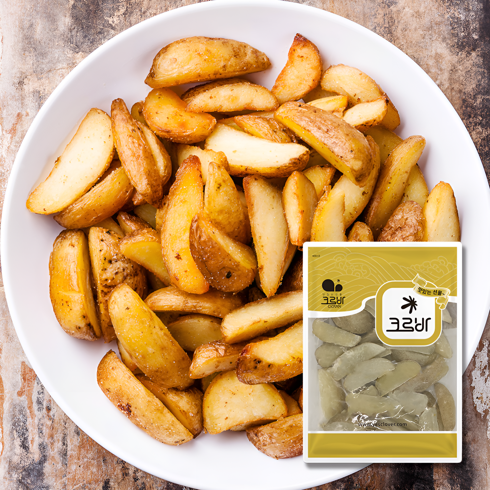 웨지 감자+치즈 웨지 감자