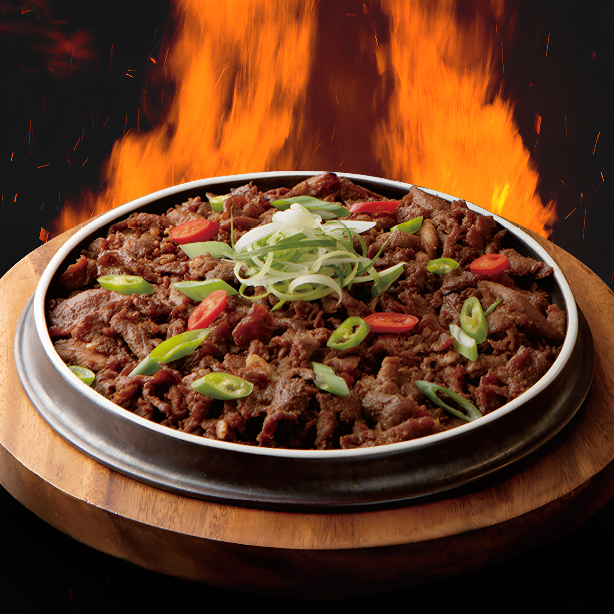 꿀넣은 연탄 굽네 불고기