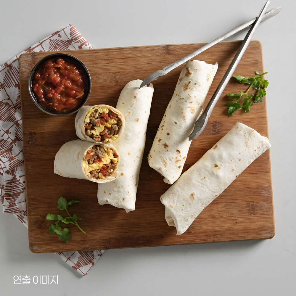 체다 불고기 부리또