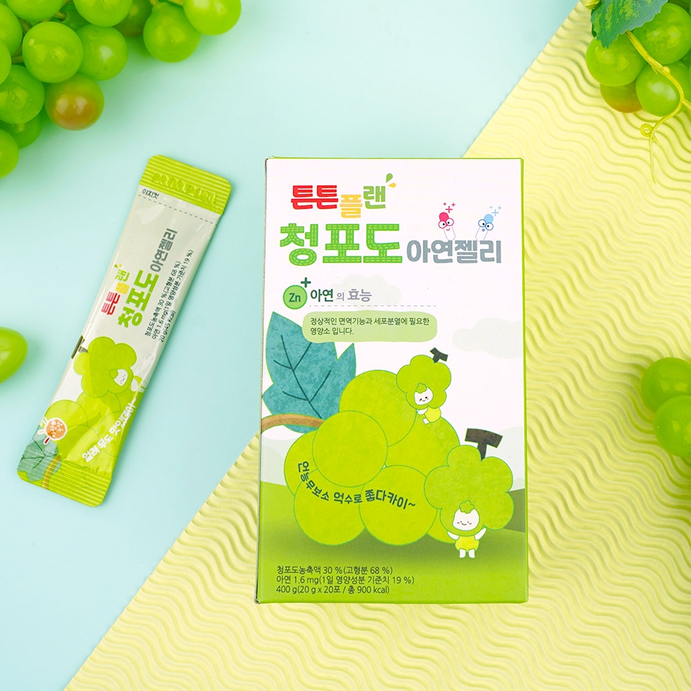 튼튼플랜 청포도 아연 젤리